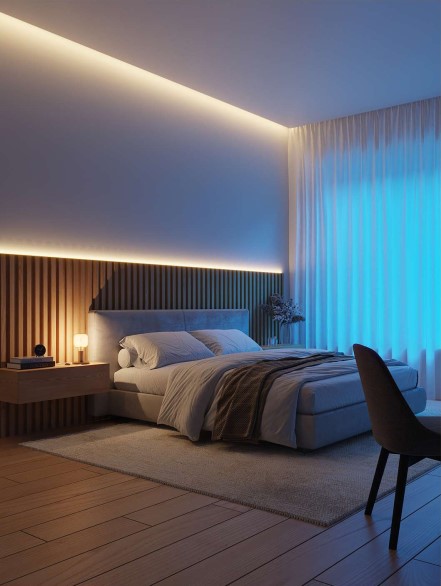 Ambient Bliss: A Serene Bedroom